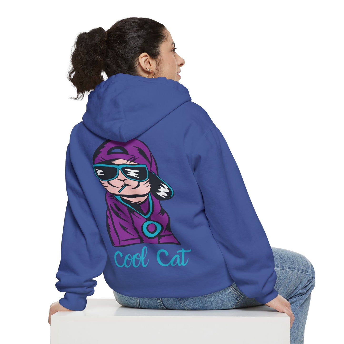 Cool Cat Hoodie — Retro Streetwear Graphic Pullover