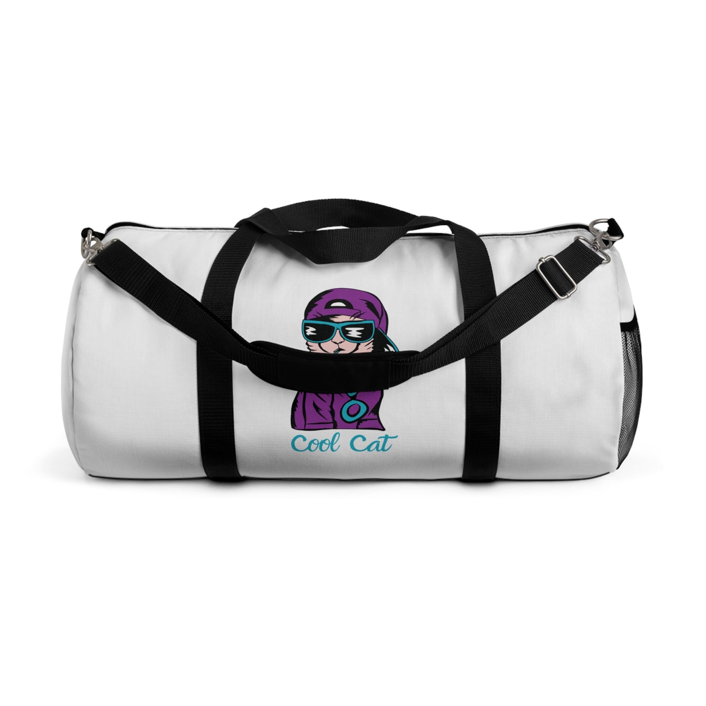 Cool Cat Duffel Bag — Cute Cartoon Cat Travel Gym Bag