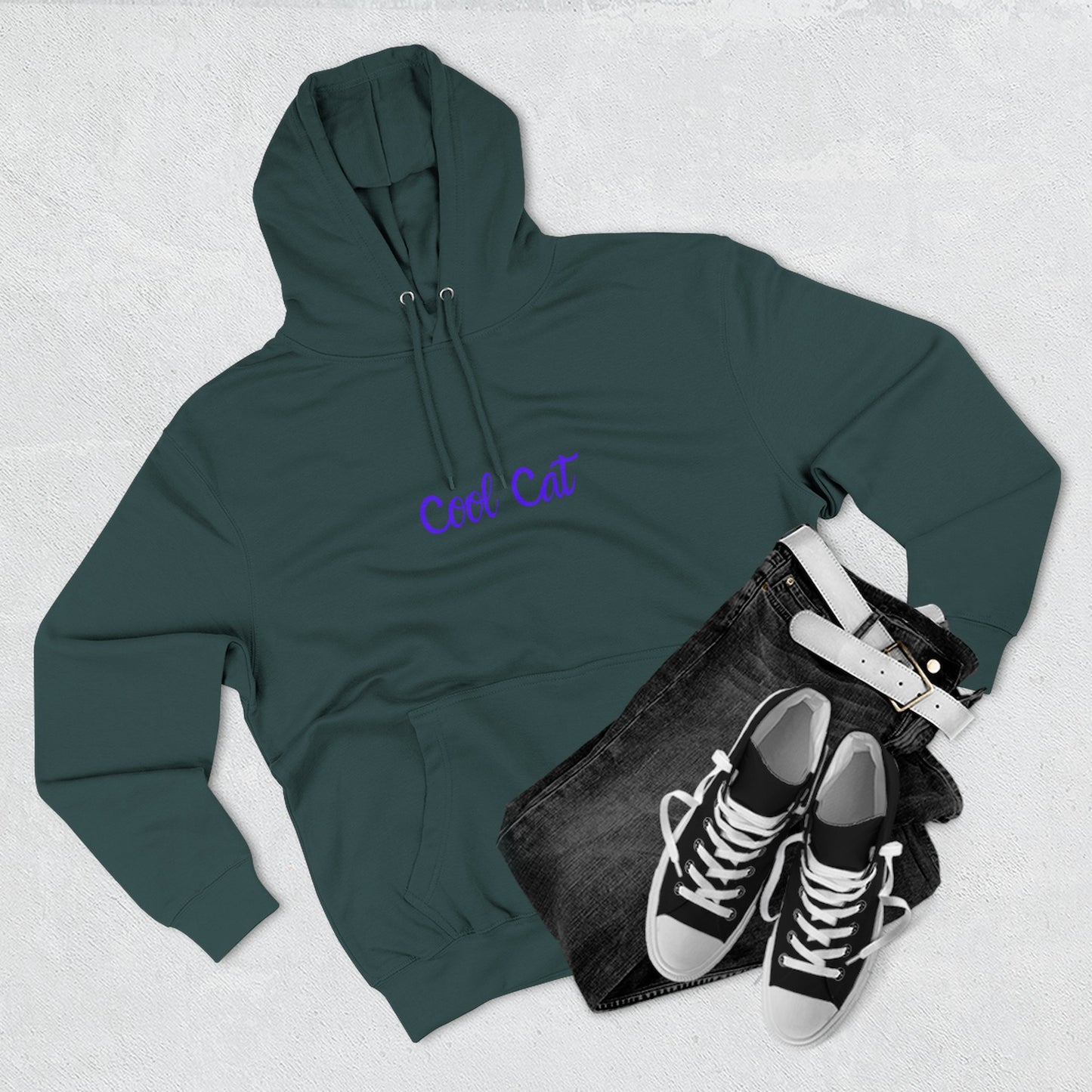 Cool Cat Hoodie — Retro Graphic Cat Pullover