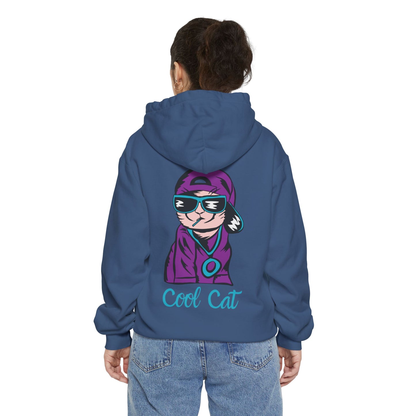 Cool Cat Hoodie — Retro Streetwear Graphic Pullover
