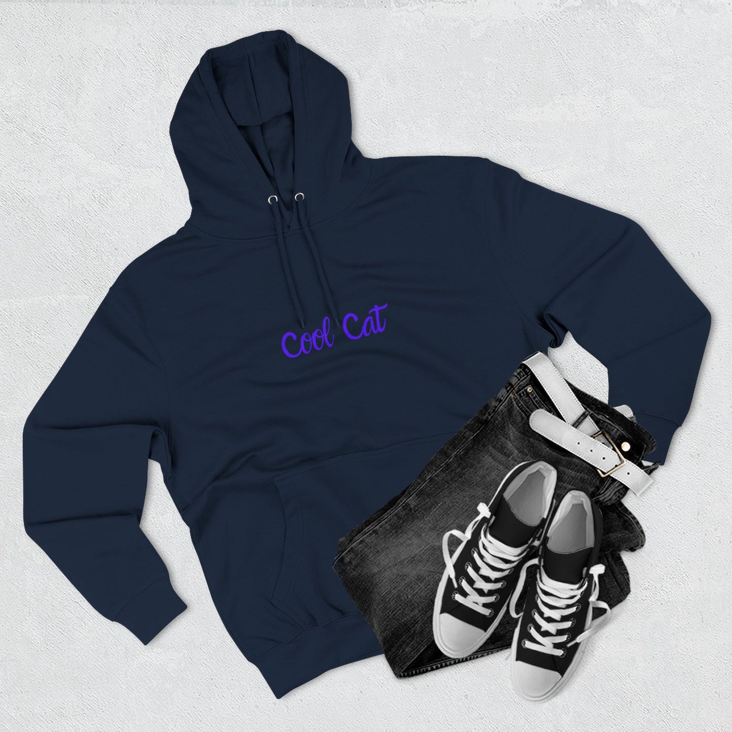 Cool Cat Hoodie — Retro Graphic Cat Pullover