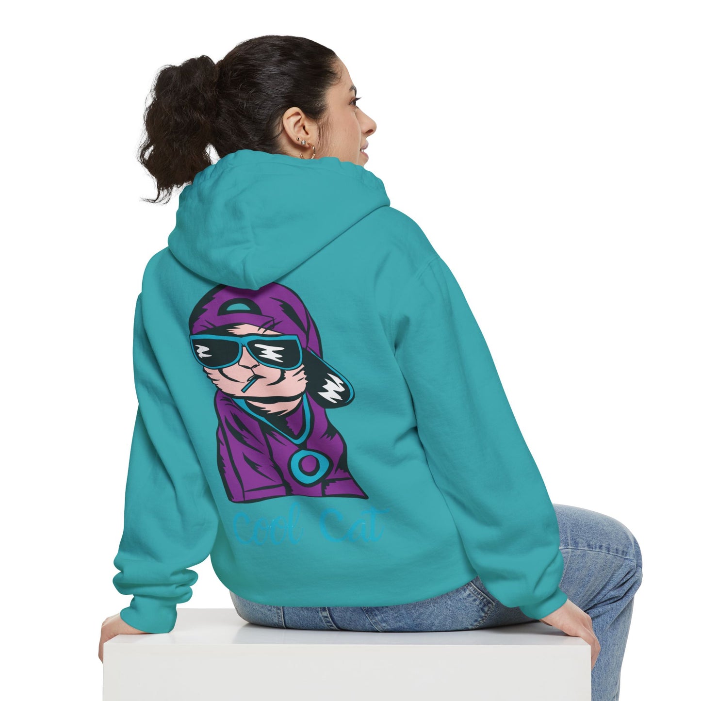 Cool Cat Hoodie — Retro Streetwear Graphic Pullover