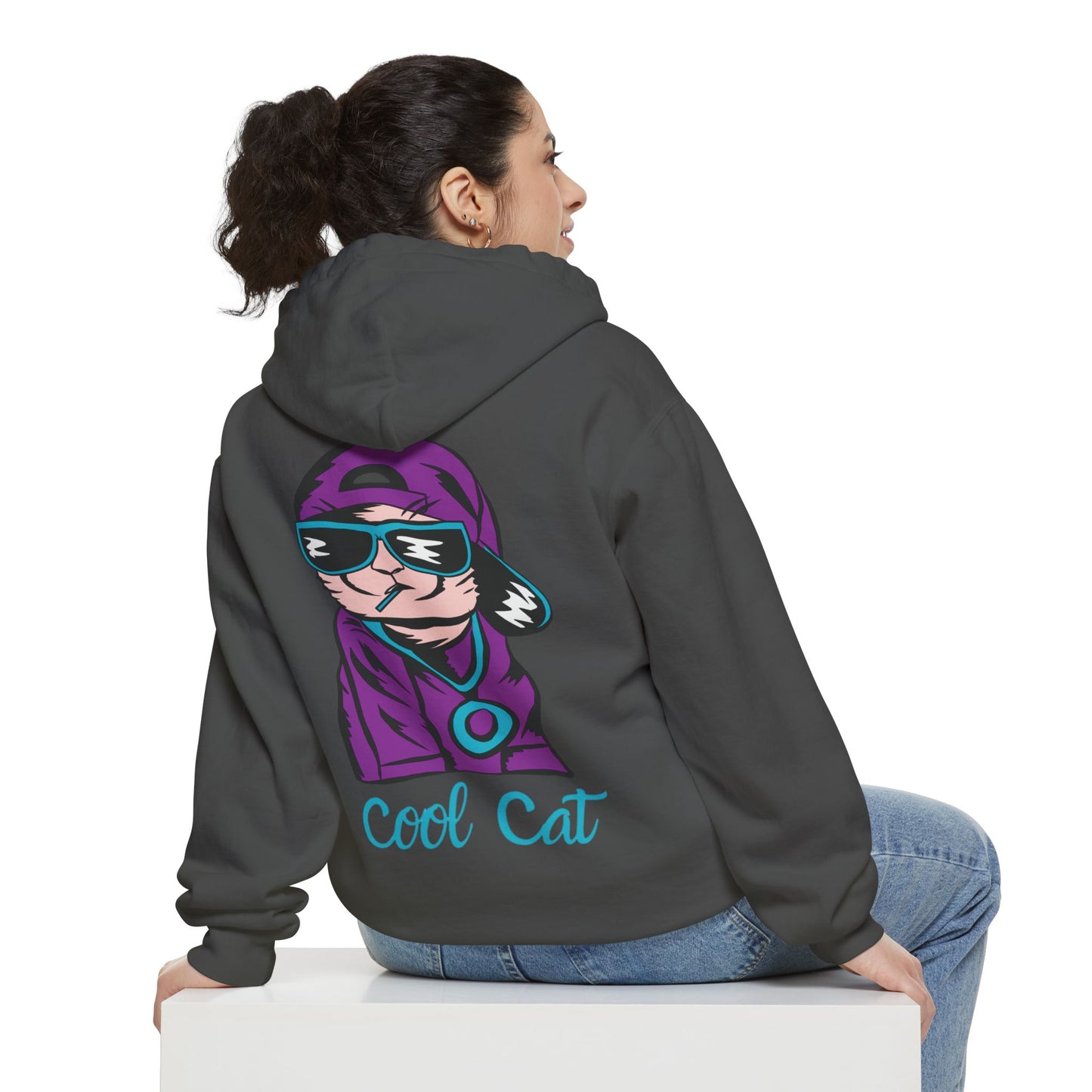 Cool Cat Hoodie — Retro Streetwear Graphic Pullover