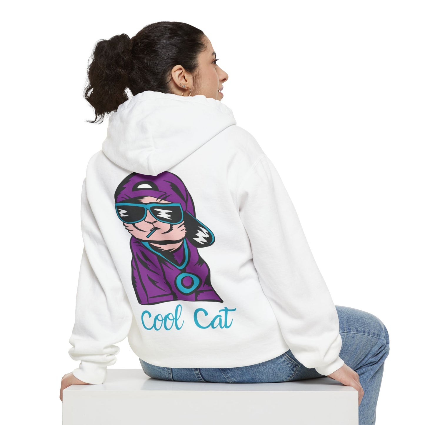 Cool Cat Hoodie — Retro Streetwear Graphic Pullover