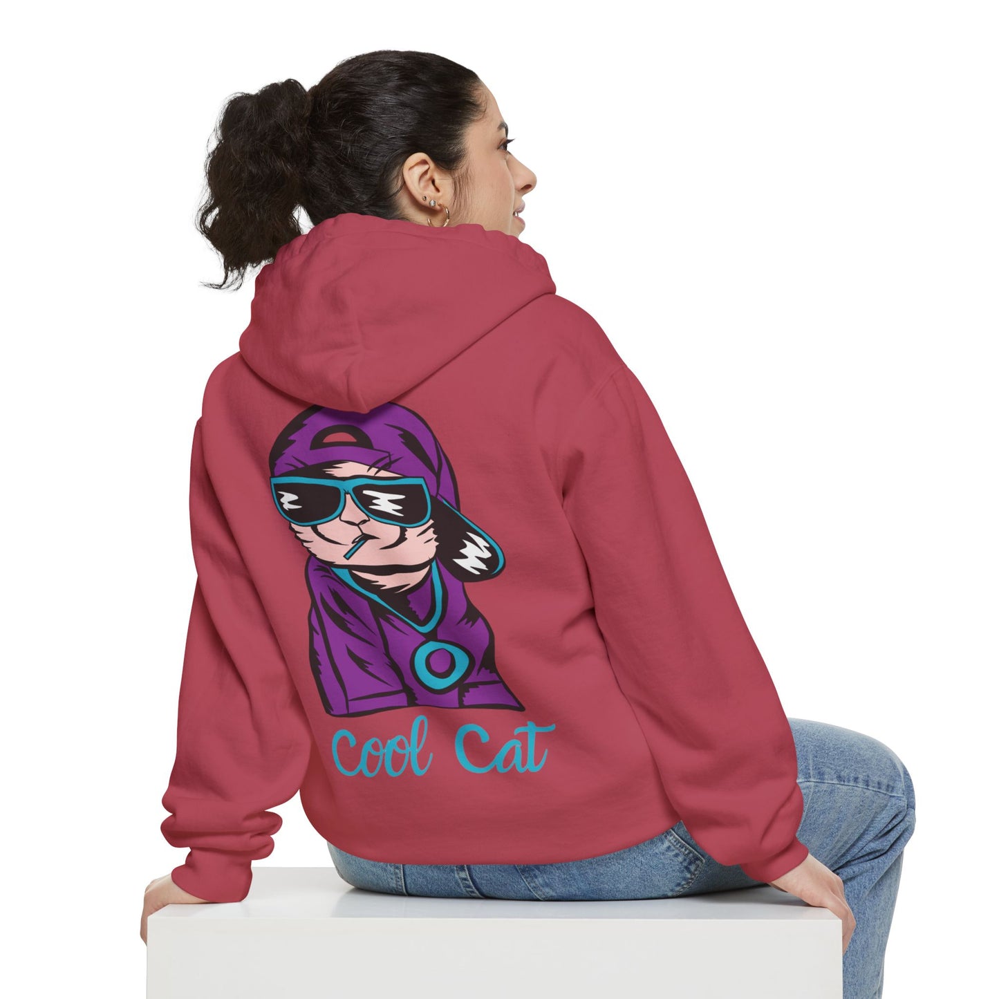 Cool Cat Hoodie — Retro Streetwear Graphic Pullover