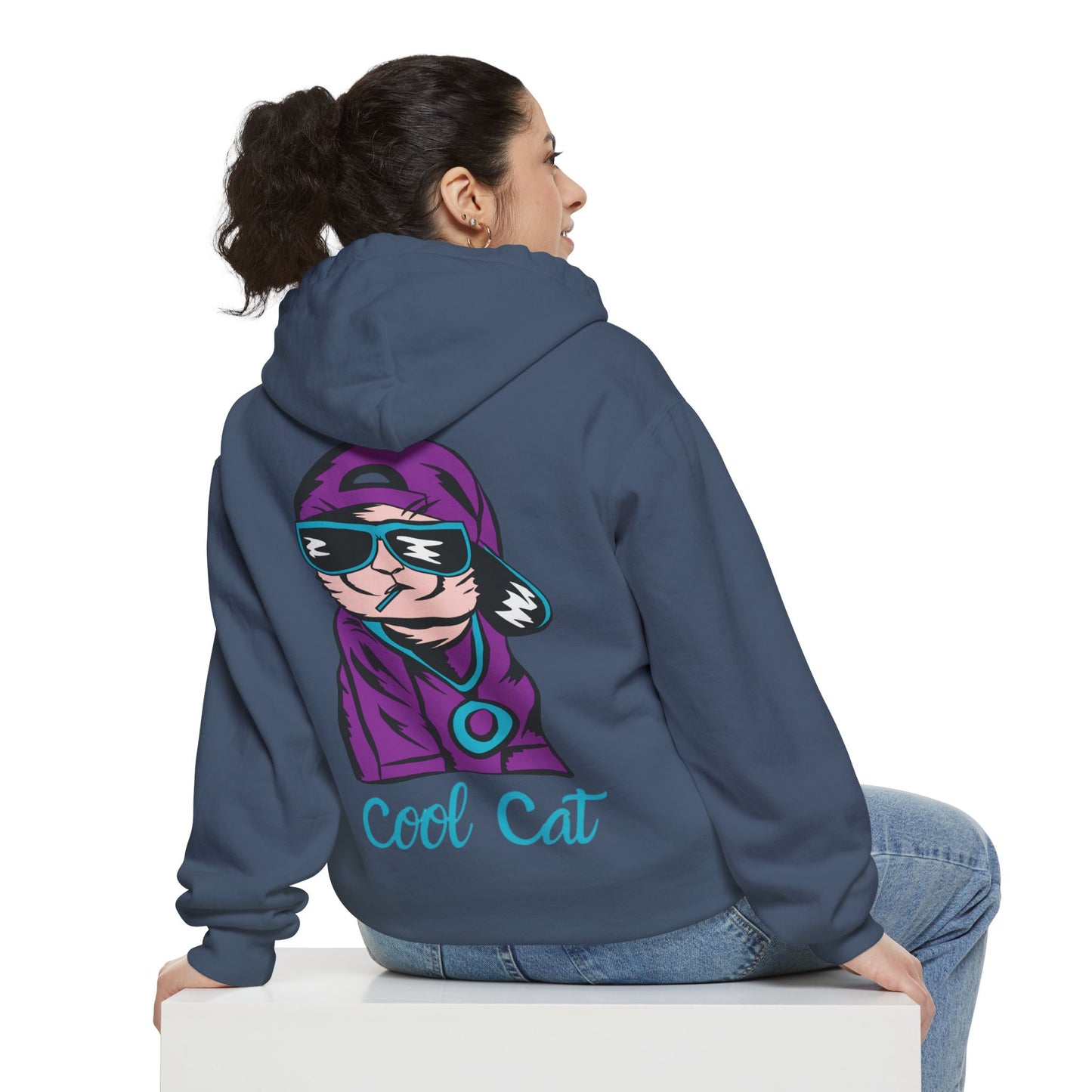 Cool Cat Hoodie — Retro Streetwear Graphic Pullover