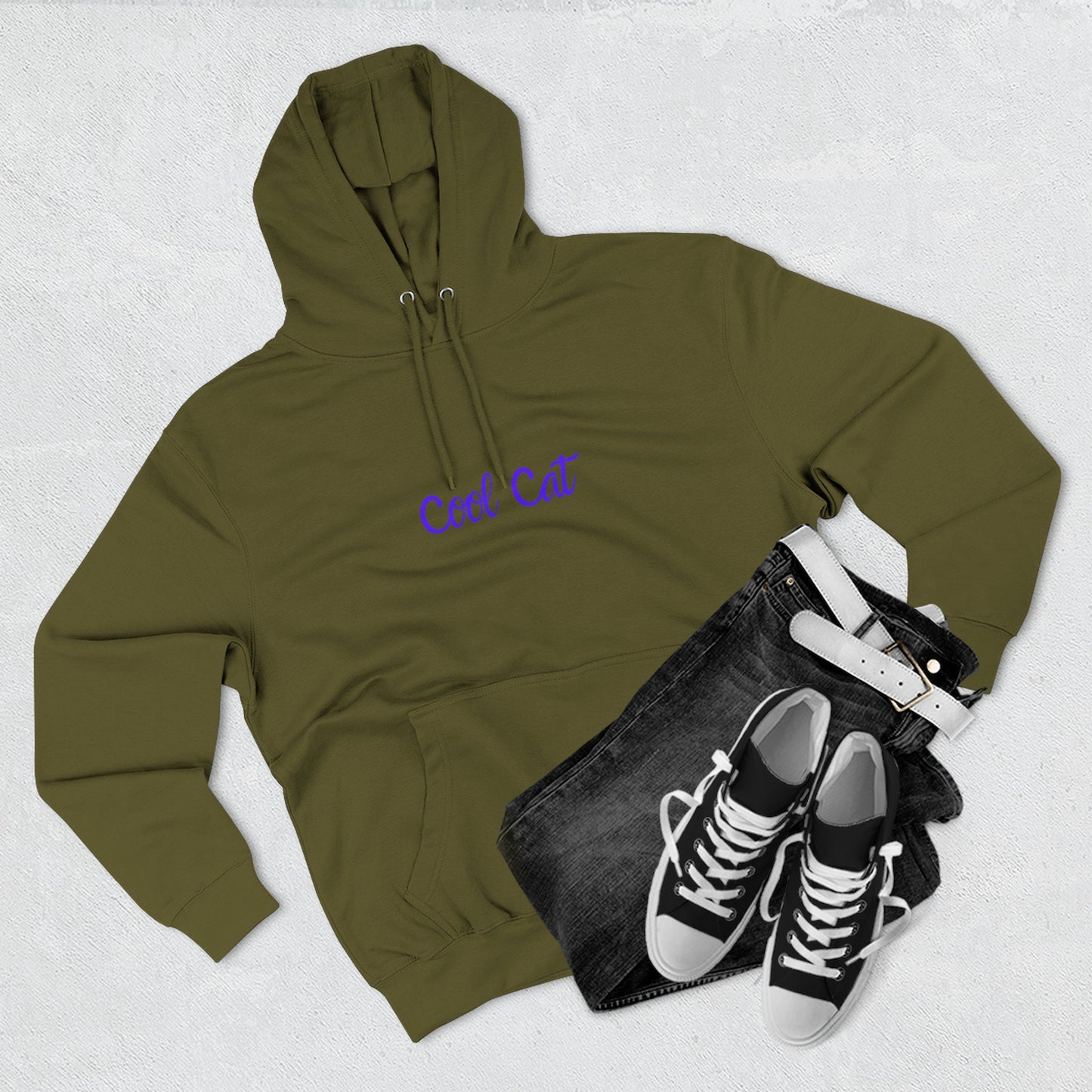 Cool Cat Hoodie — Retro Graphic Cat Pullover