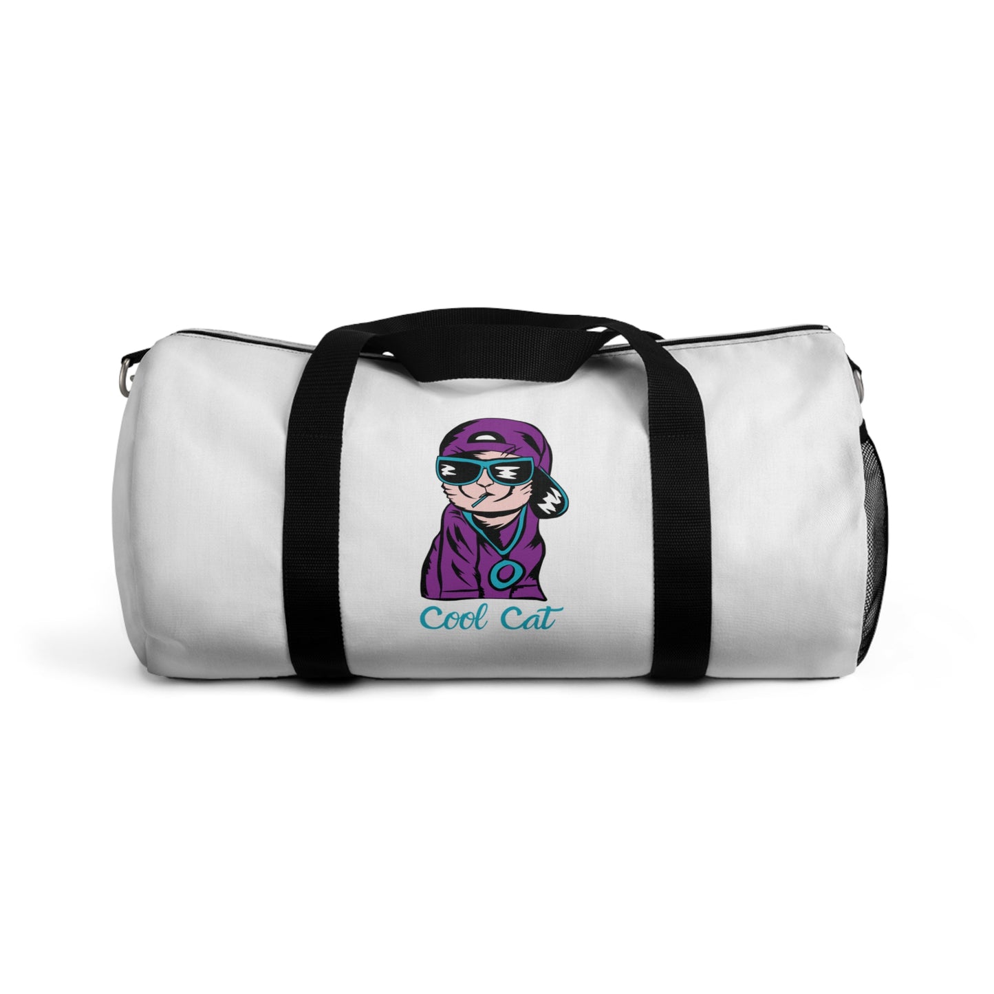 Cool Cat Duffel Bag — Cute Cartoon Cat Travel Gym Bag
