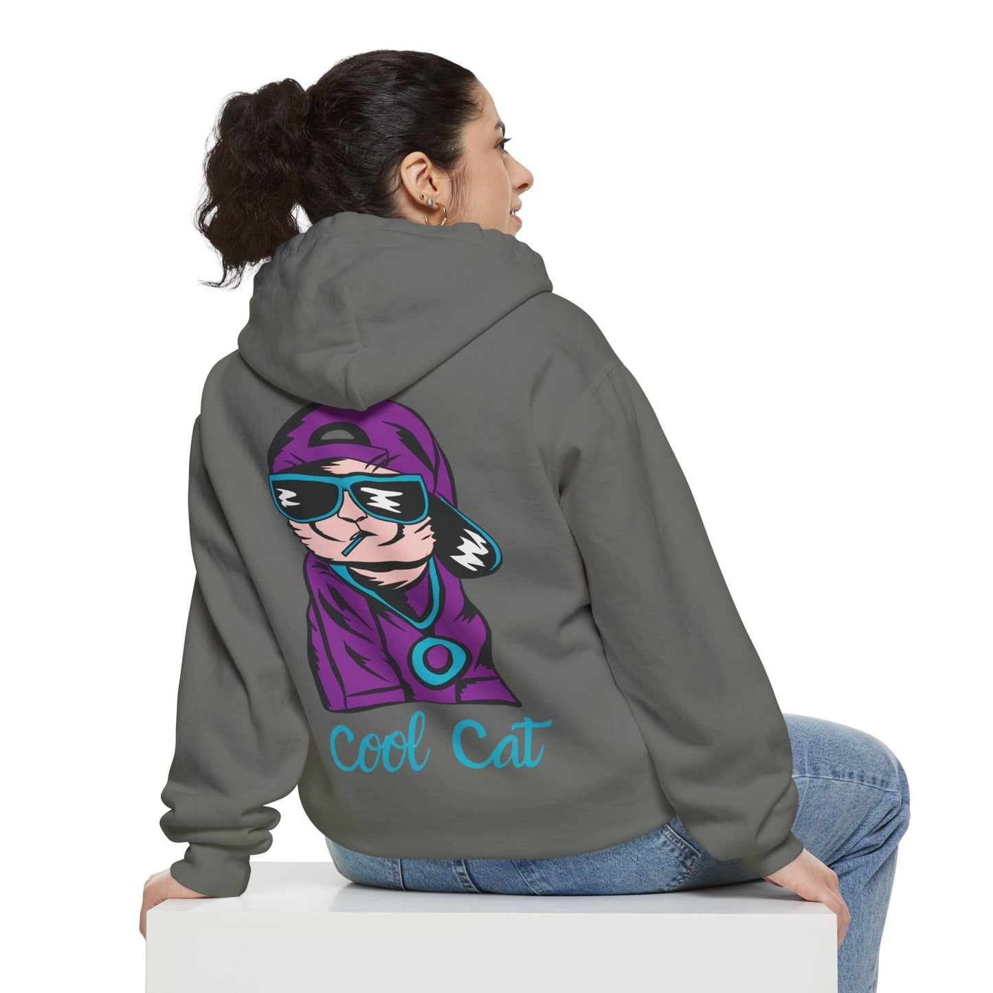 Cool Cat Hoodie — Retro Streetwear Graphic Pullover