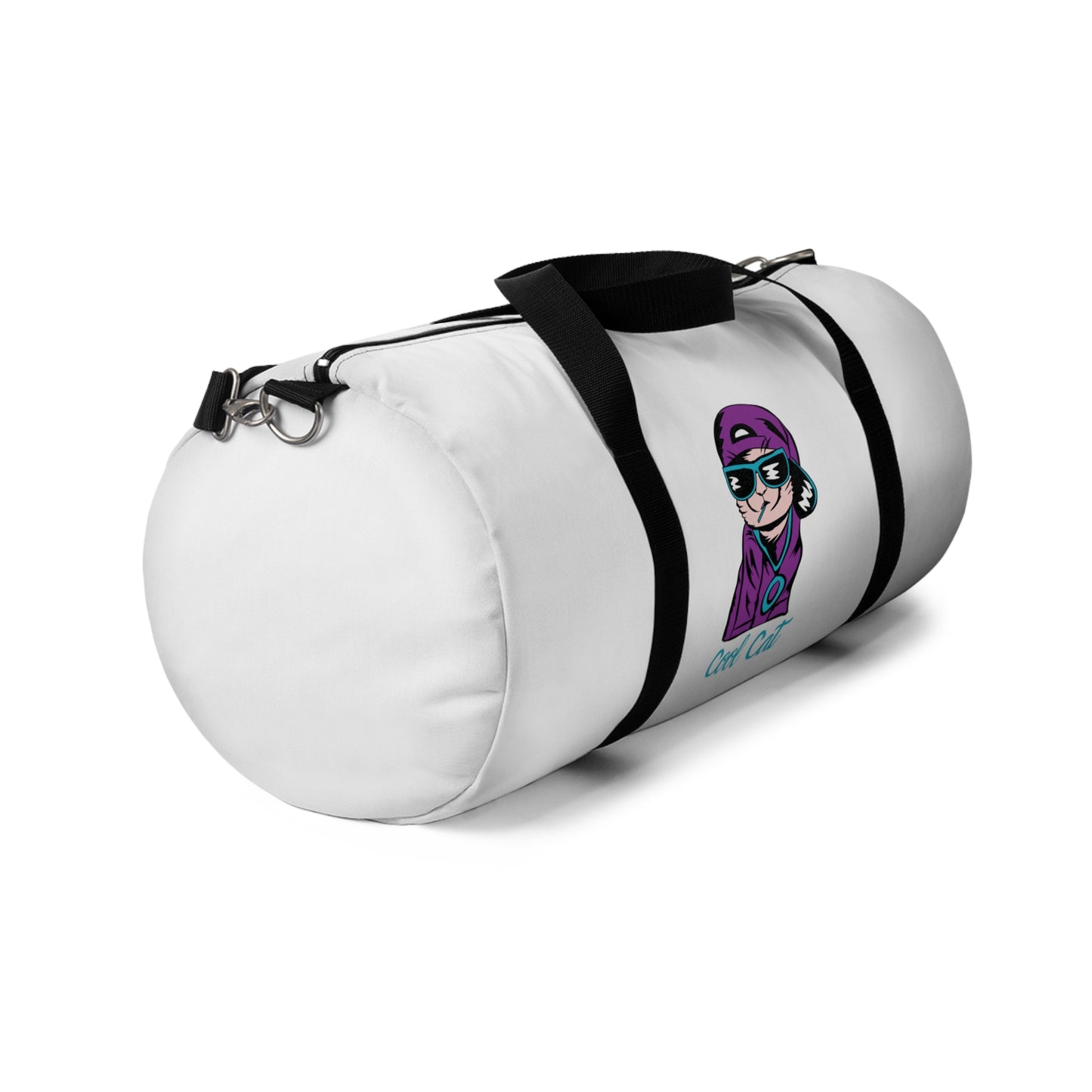Cool Cat Duffel Bag — Cute Cartoon Cat Travel Gym Bag
