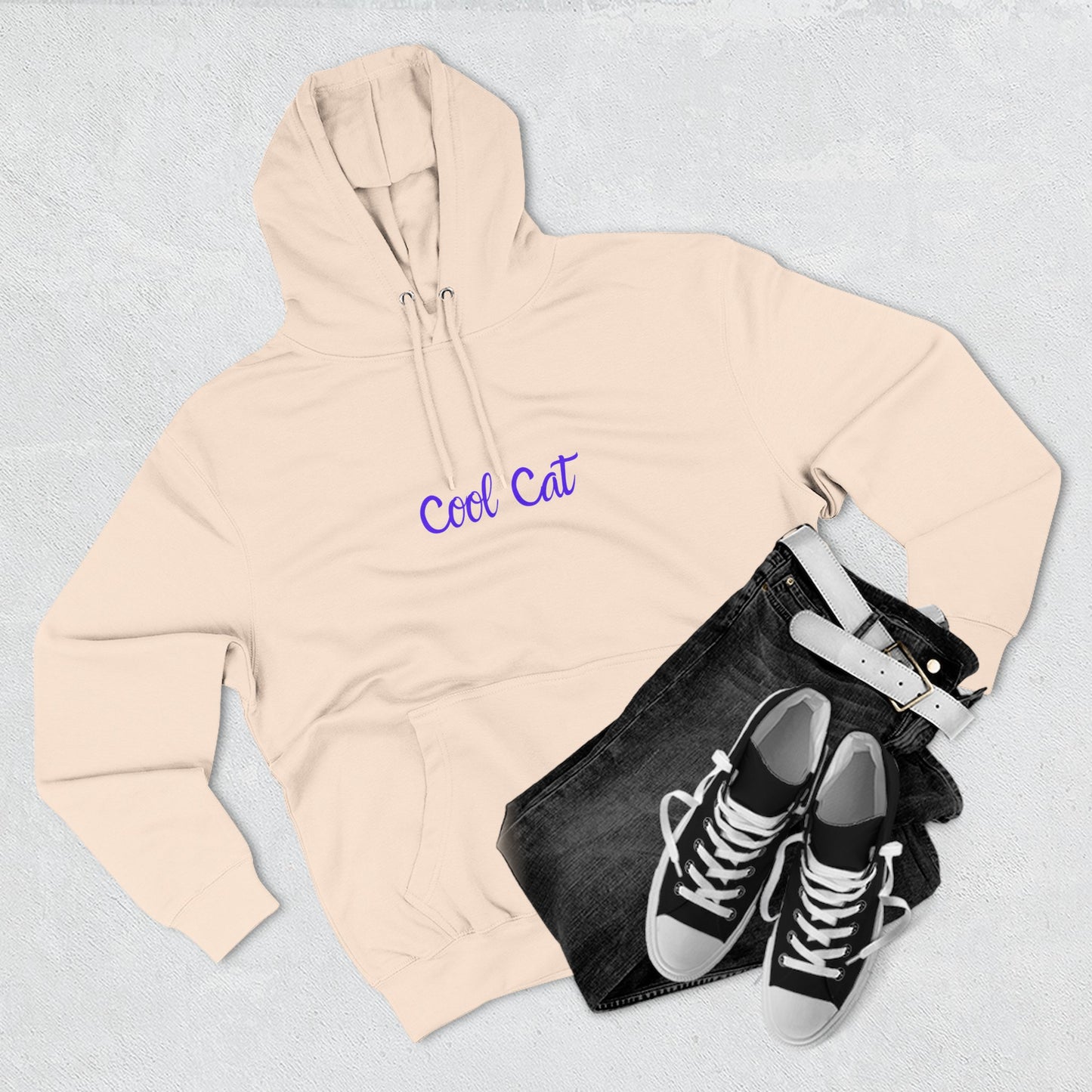 Cool Cat Hoodie — Retro Graphic Cat Pullover