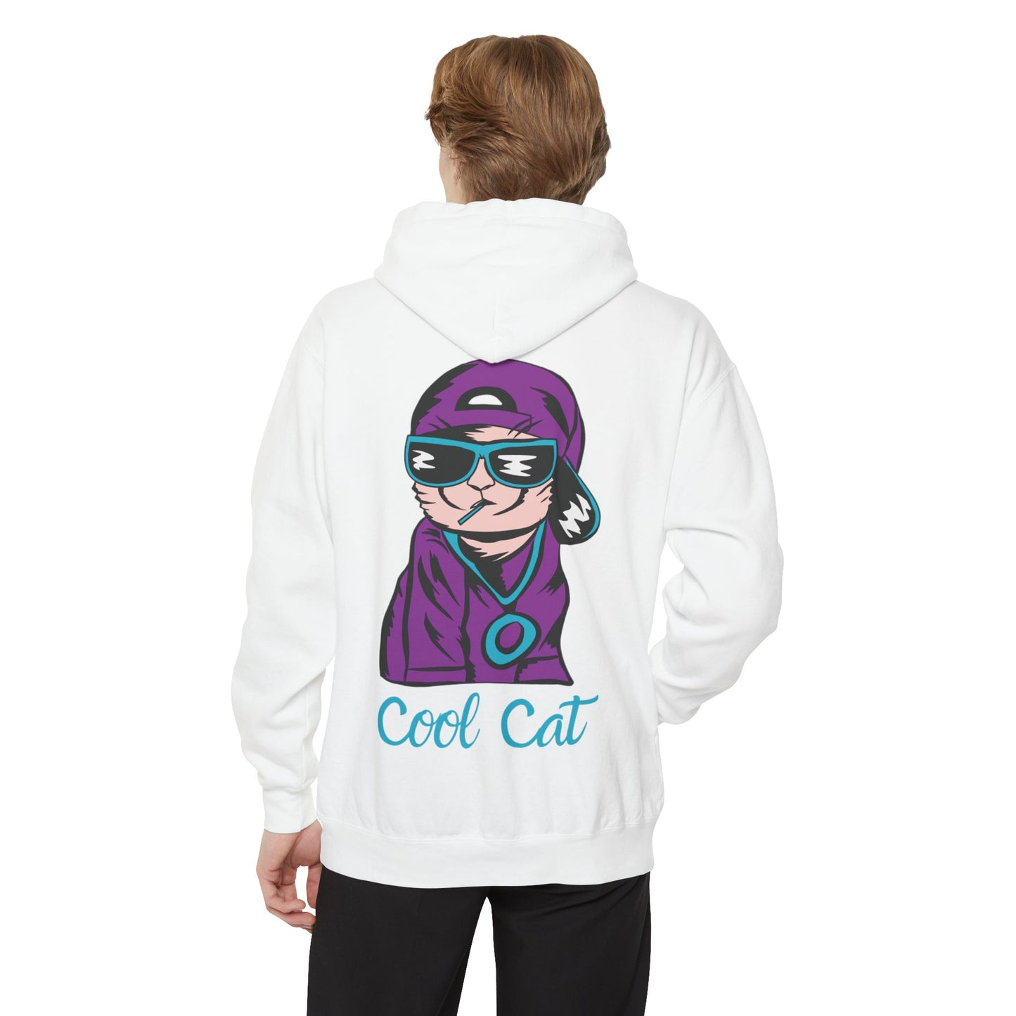 Cool Cat Hoodie — Retro Streetwear Graphic Pullover