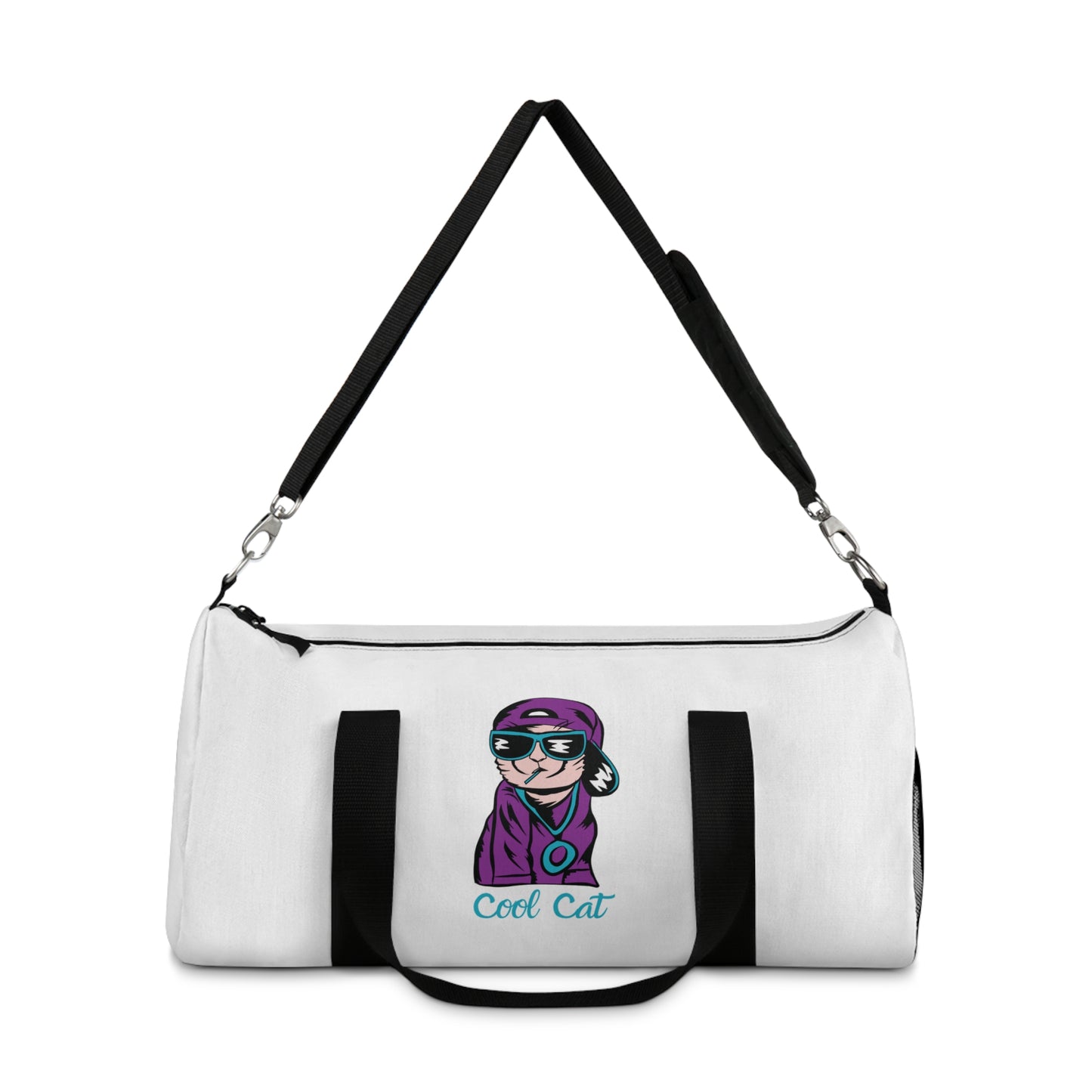 Cool Cat Duffel Bag — Cute Cartoon Cat Travel Gym Bag